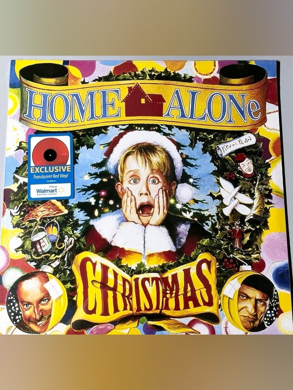 Home Alone Christmas Exclusive Translucent Red  Vinyl Record